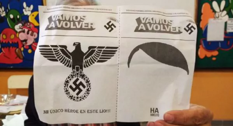 Encontraron una boleta con simbología nazi en una escuela de Esquel