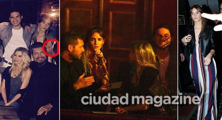 FRAN TINELLI, CON UNA BELLA JOVEN JUNTO A TODA SU FAMILIA