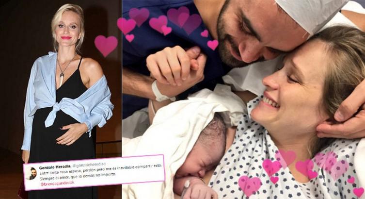 NACIÓ ALFONSINA, LA HIJA DE BRENDA GANDINI Y GONZALO HEREDIA