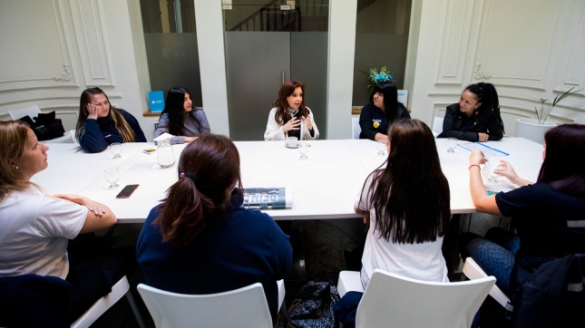 Cristina Kirchner se reunió con trabajadoras de Pepsico
