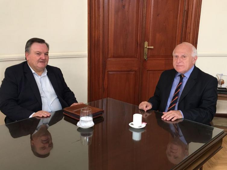 Michlig mantuvo una reunión de trabajo con Lifschitz