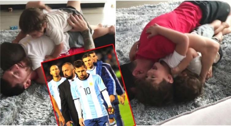 EL EMOTIVO REENCUENTRO DE MESSI CON SUS HIJOS ELIMINATORIAS