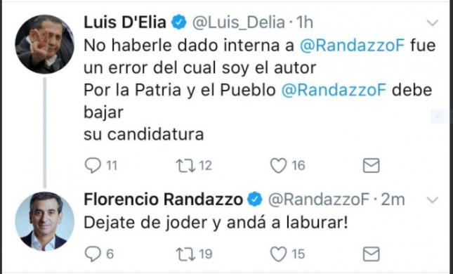 Randazzo lo mandó a 