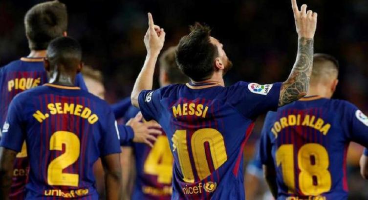 BARCELONA APABULLÓ AL ESPANYOL CON UN TRIPLETE DE MESSI