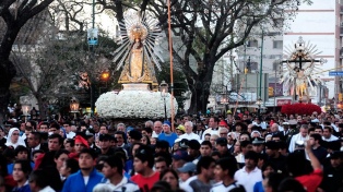 Salta: La Fiesta de la Virgen concluye con una multitudinaria procesión