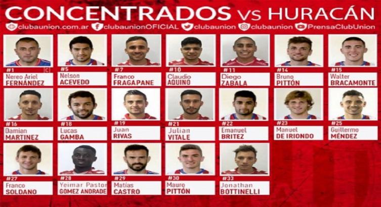 UNIÓN: LA LISTA DE CONCENTRADOS PARA ENFRENTAR A HURACÁN