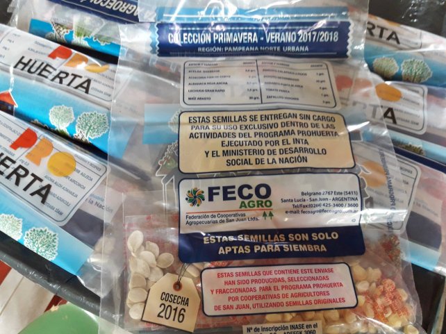 Entregan semillas para armar una huerta en casa