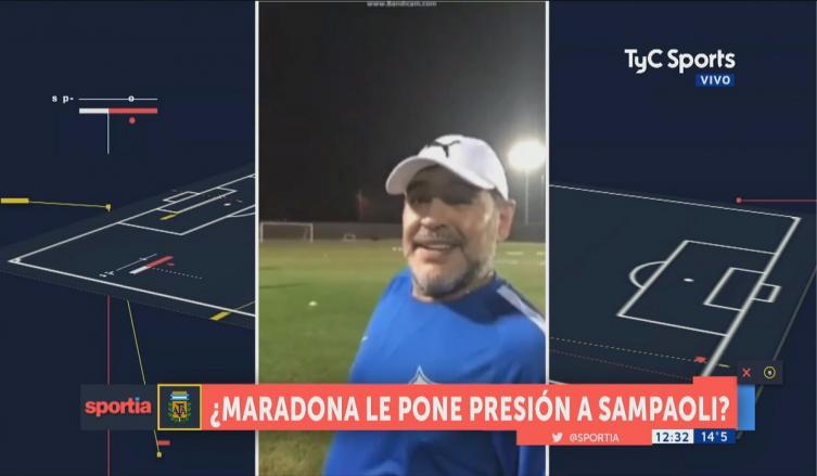 ¿Maradona le mandó un mensaje a Sampaoli?