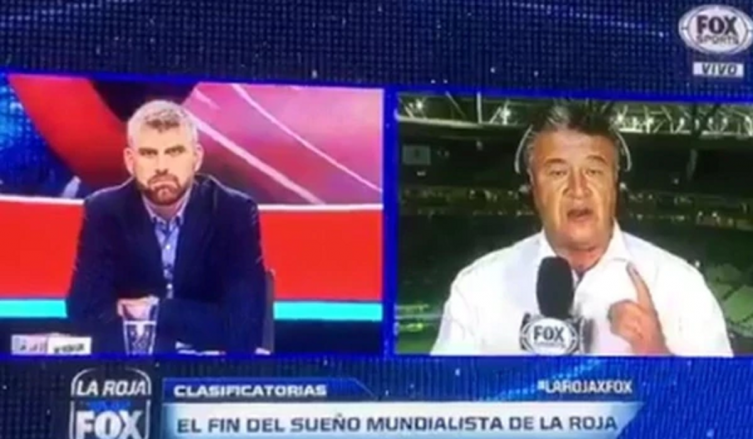 LA TENSA DISCUSIÓN ENTRE CLAUDIO BORGHI Y UN PERIODISTA TRAS LA ELIMINACIÓN DE CHILE