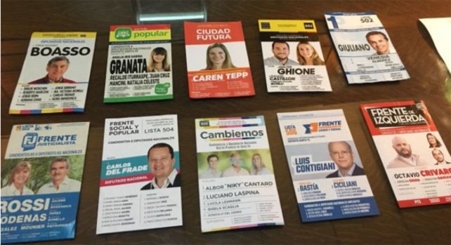 Hay 10 listas de diputados que compiten para llegar al Congreso