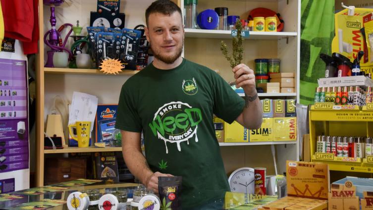 Una flor de marihuana liviana y de venta legal revoluciona a Italia