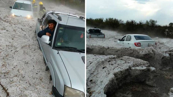 Fuerte temporal de lluvia y granizo castigó a Córdoba y San Luis