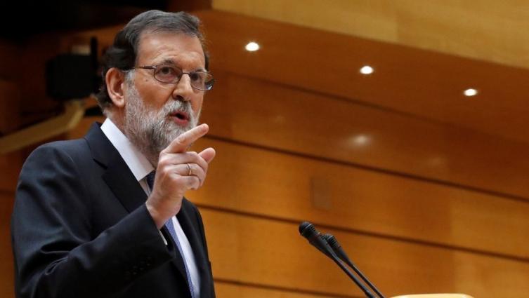 Rajoy le pide al Senado español la autorización para destituir a Puigdemont