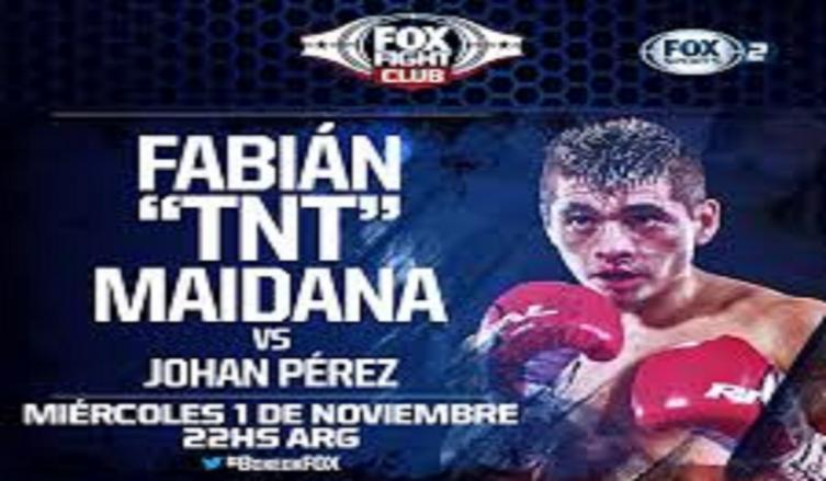 Fabián ”TNT” Maidana va por todo esta noche en Medellín ante el venezolano Johan “El Terrible” Pérez