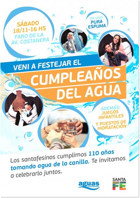 La ciudad celebra sus primeros 110 años de agua potable