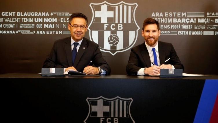 MESSI RENOVÓ CONTRATO CON BARCELONA