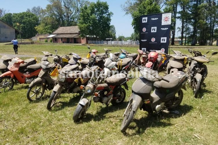 Identificaron 22 motos que habían sido robadas