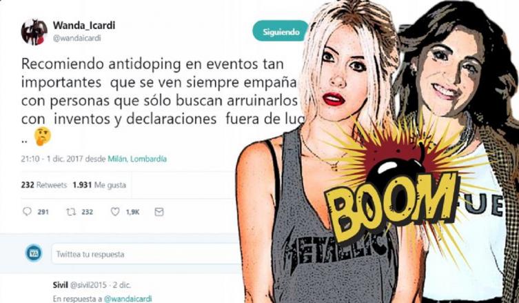 WANDA LE TIRÓ A DIEGO CON EL ANTIDOPING Y PROVOCÓ LA REACCIÓN DE GIANINNA