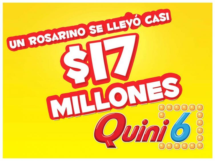 Un rosarino se llevó casi $17 millones en el Quini 6