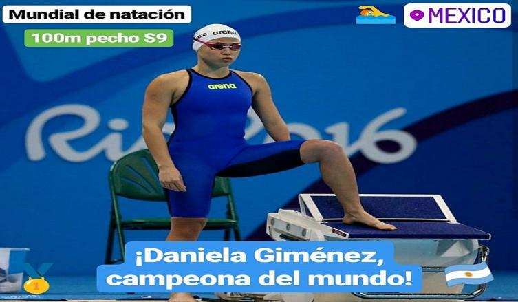 DANIELA GIMÉNEZ SE SUBIÓ A LO MÁS ALTO DEL PODIO EN EL MUNDIAL DE MÉXICO