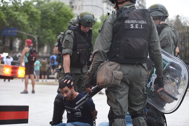 Se difundió la lista de detenidos tras la represión en Congreso
