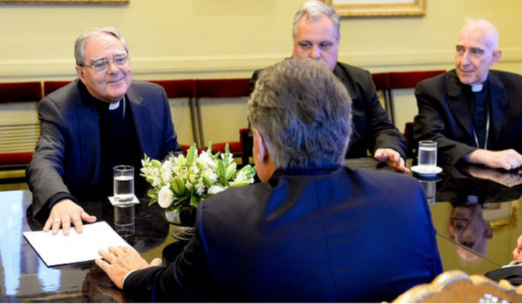 Macri se reunió con la nueva cúpula de la Conferencia Episcopal Argentina  