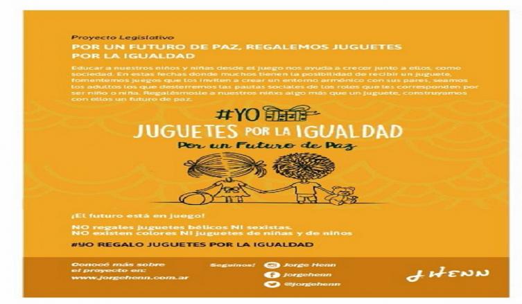Comienza la campaña “Yo regalo Juguetes por la Igualdad”