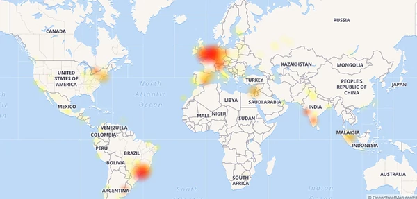 Whatsapp colapsó en varios países del mundo por los saludos de Año Nuevo