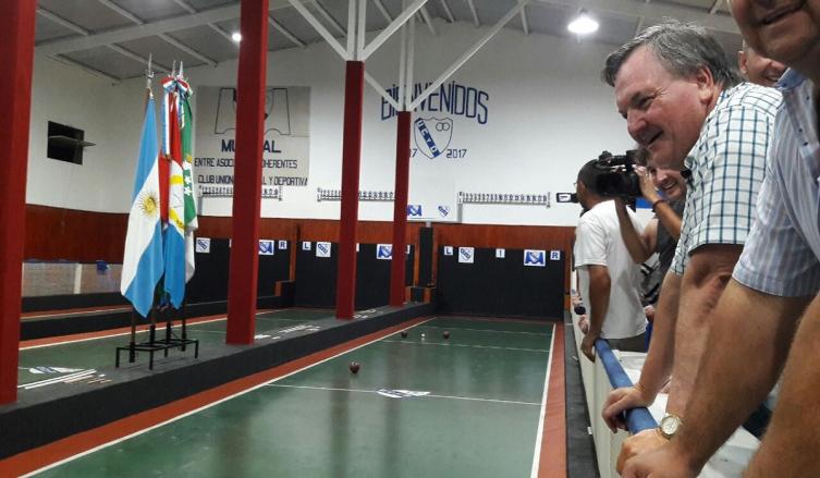 Inauguraron 3 nuevas canchas de bochas con piso sintético en el CUCyD 