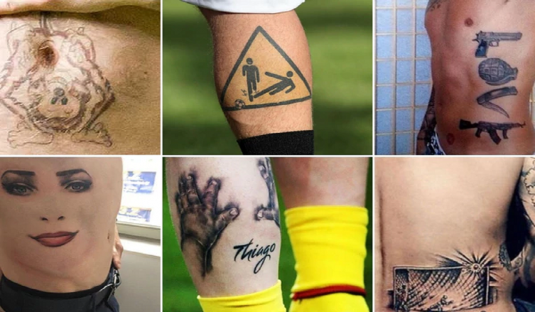 LOS PEORES DISEÑOS DE TATUAJES DEL MUNDO DEL FÚTBOL