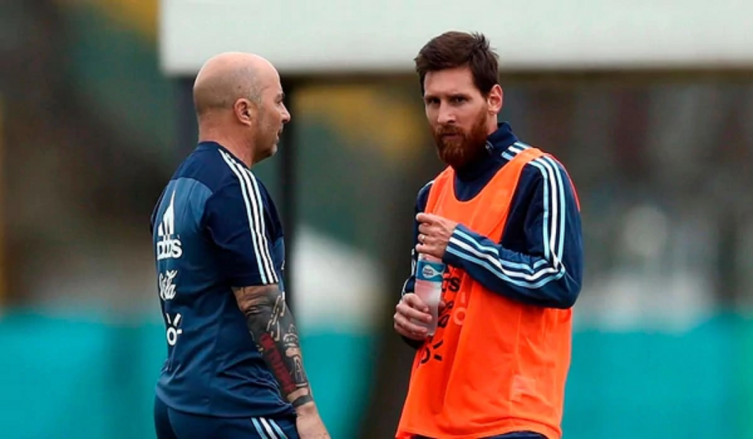 SAMPAOLI SE REUNIÓ CON MESSI EN BARCELONA