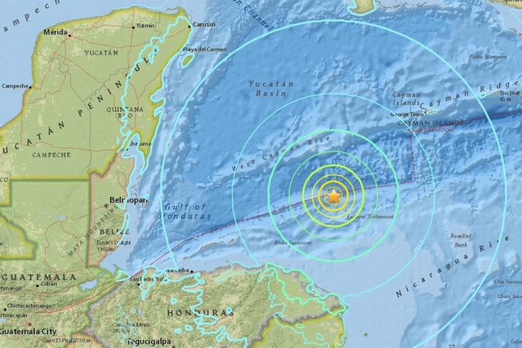 Fuerte sismo en el Caribe 