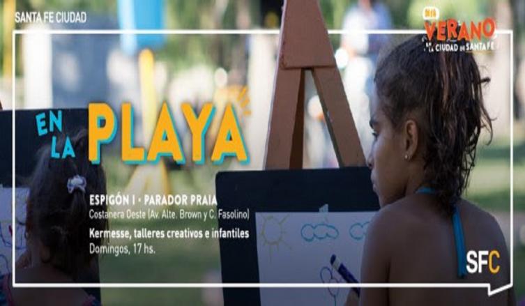 Kermesse, talleres y espectáculos para jugar en la playa 