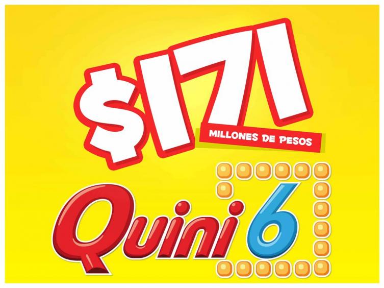 Esta noche el Quini 6 ofrecerá $171 millones