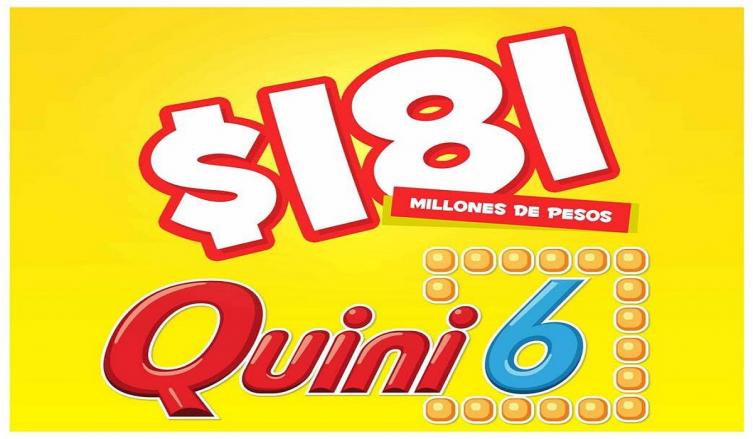 El Quini 6 sorteará $181 millones 