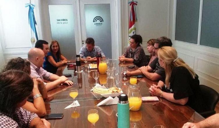 Concejales recibieron a la familia Gigliotti-Morla 