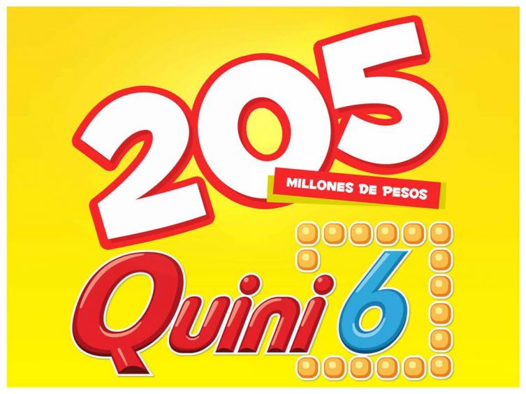 El Quini 6 sorprende este domingo con $205 millones