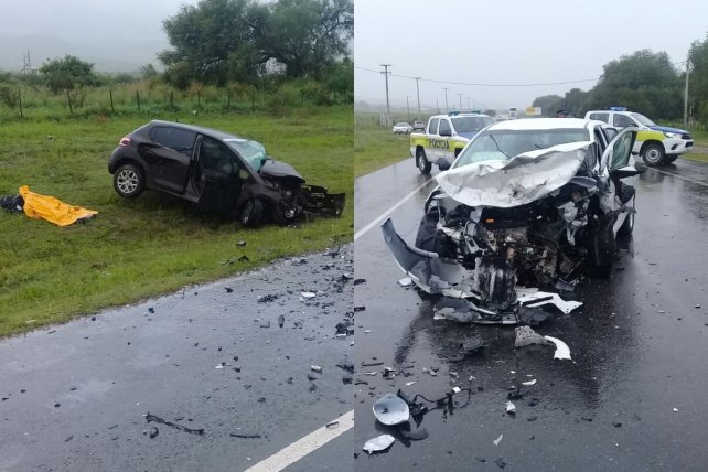 Tres muertos tras un terrible choque frontal en Tucumán