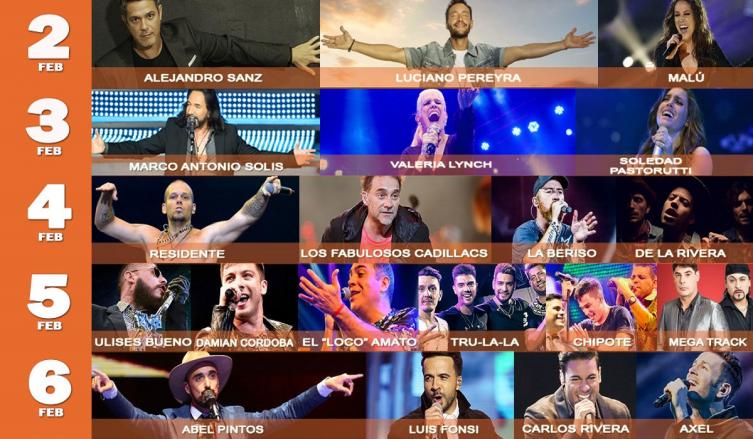 GRAN ALINEACIÓN PARA EL FESTIVAL DE VILLA MARÍA 2018 – LA GRILLA