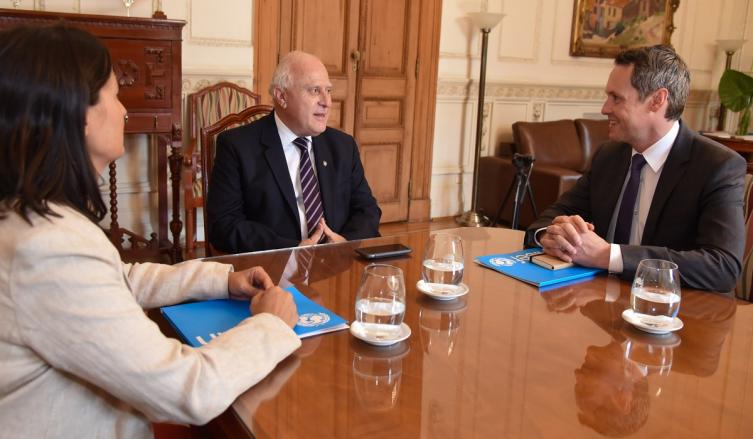 Lifschitz se reunió con el representante de Unicef Argentina  