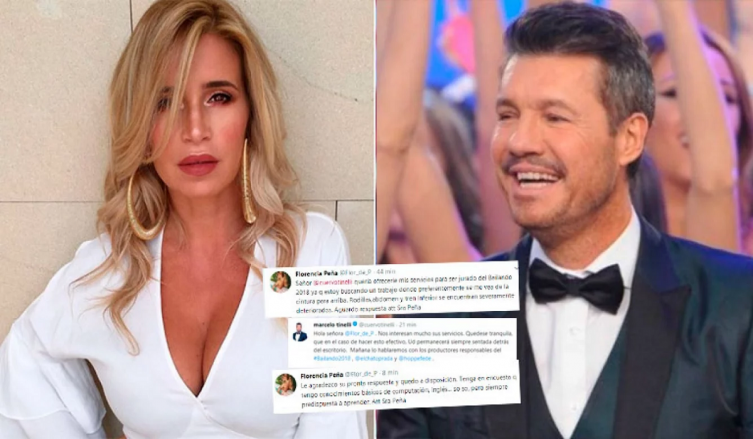 LOS TWEETS DE FLOR PEÑA A TINELLI, POSTULÁNDOSE PARA EL JURADO 