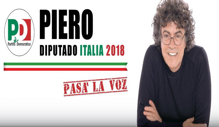 La campaña de Italia llega a la Argentina: Piero candidato a diputado
