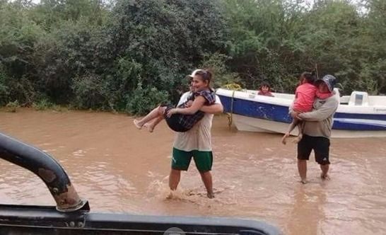 El Pilcomayo sigue creciendo en Salta