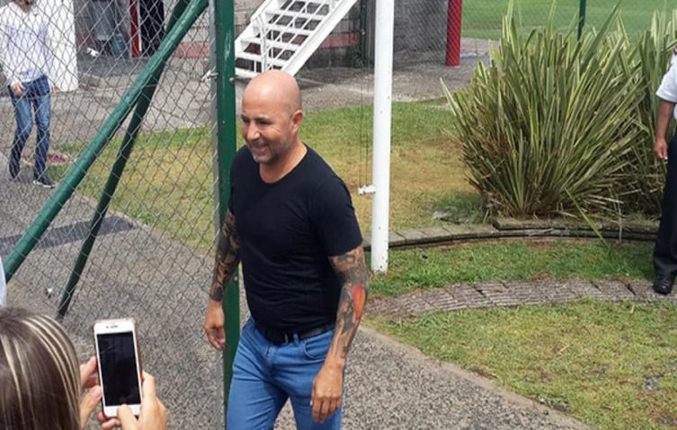 Sampaoli visitó el entrenamiento de River: a qué jugadores observó