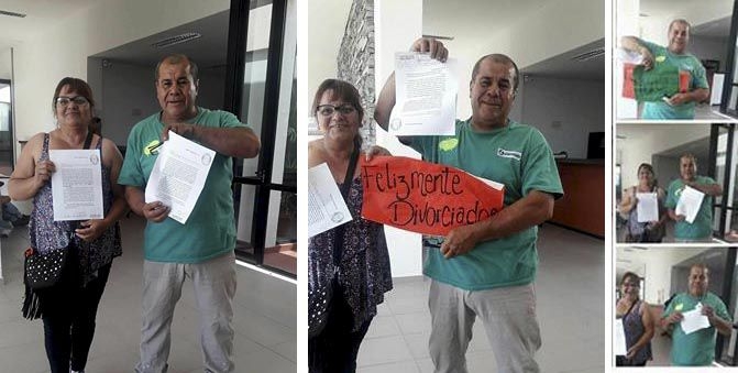 Hablemos de soltar: una pareja de San Luis celebró su divorcio