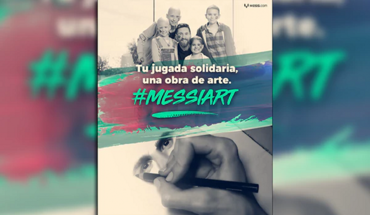 La campaña artística benéfica que encabeza Lio Messi para ayudar a los niños con cáncer