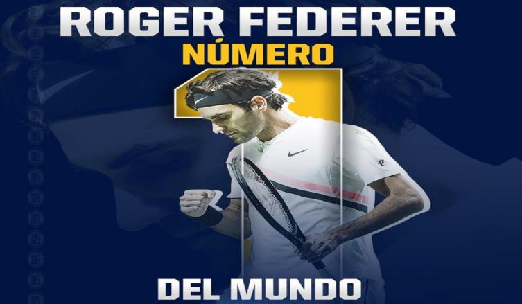Roger Federer volvió al número uno del ranking y alcanzó una marca histórica