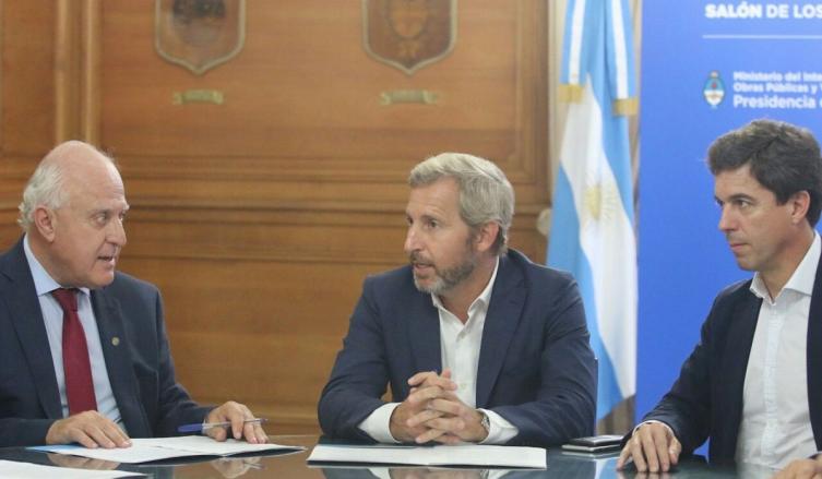 Lifschitz se reunió con los ministros Frigerio y Dietrich 