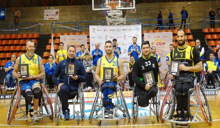 Básquet en silla de ruedas: Gustavo Villafañe, en el quinteto ideal de la Copa del Rey