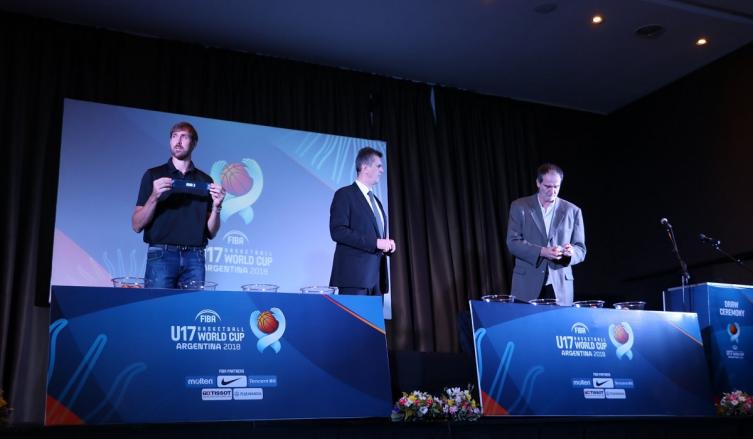 Se realizó el sorteo de grupos del Mundial de Básquet Sub 17 